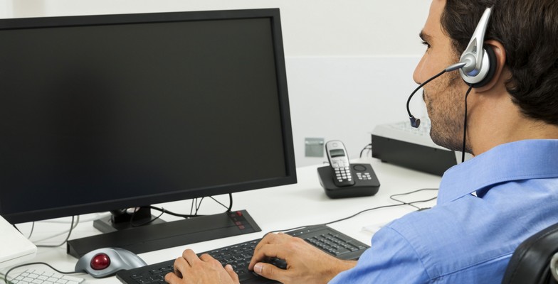 a call center support